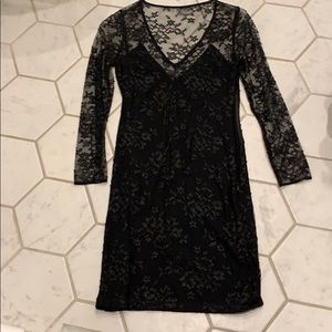 Lace black dress